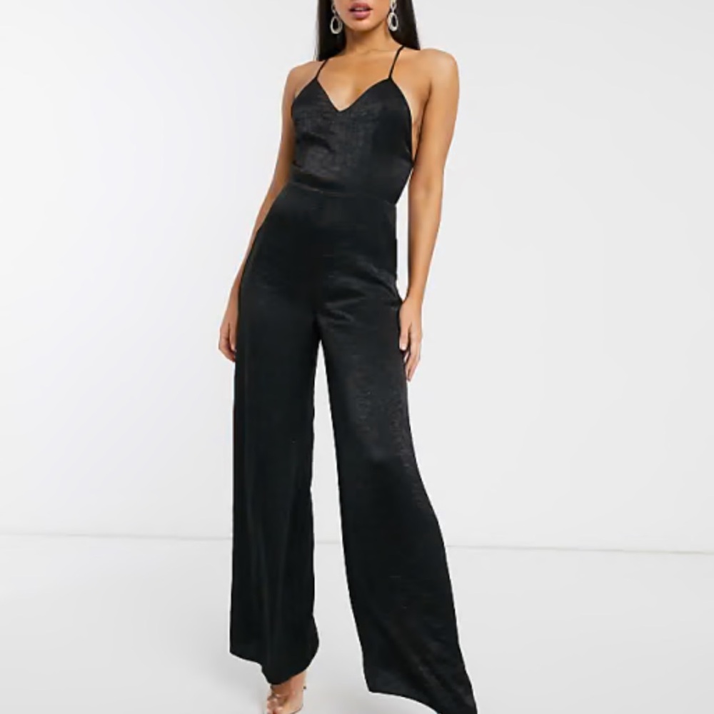 SOLD ASOS design cami strap satin jumpsuit